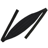 Classic Cummerbund with Black Grosgrain Silk and Black Thai Silk ribbon GGRCB-8